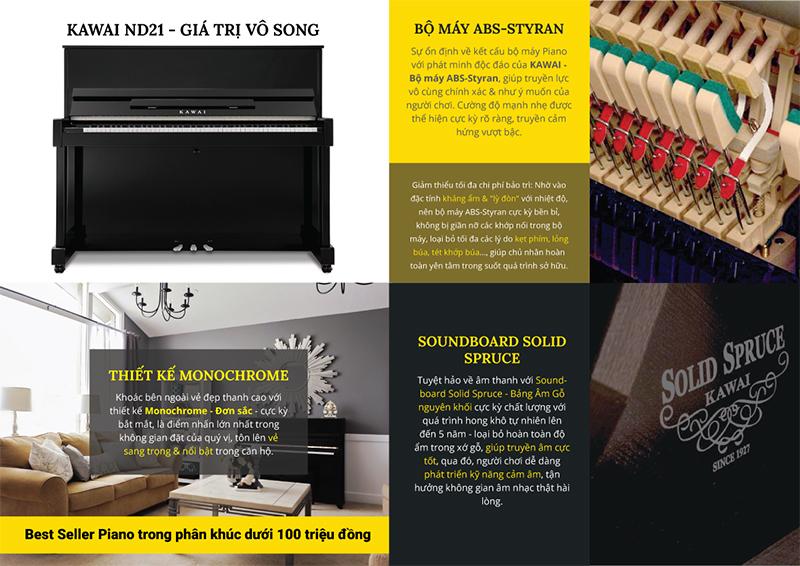 Đặc điểm nổi bật của Kawai ND21