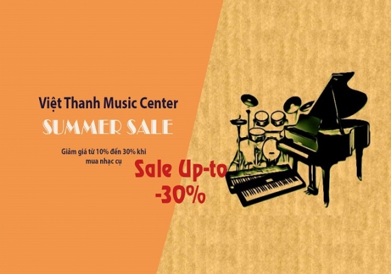 Siêu Khuyến Mãi Mùa Hè 2023 - Giảm Giá 10% Đến 30% Khi Mua Nhạc Cụ