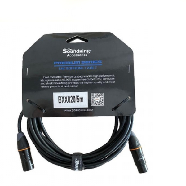 Dây cáp micro 2 đầu canon Soundking BXX020-1M